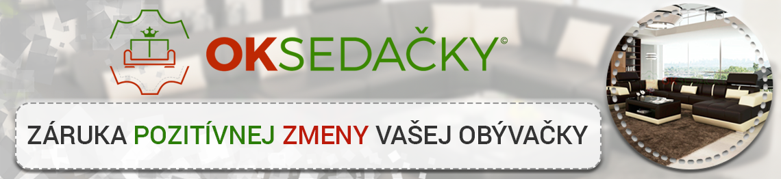 Kožené sedačky ve tvaru U - štítky
