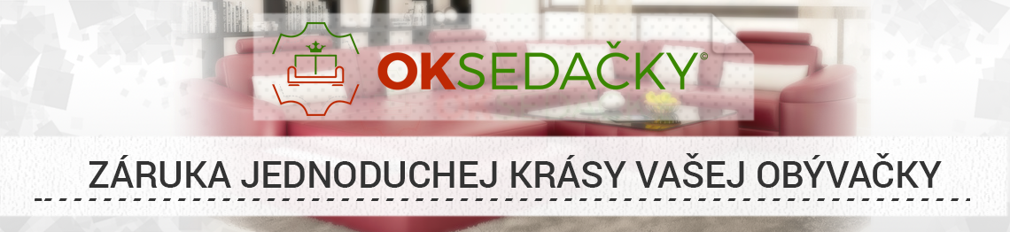 rohové kožené sedačky - štítky
